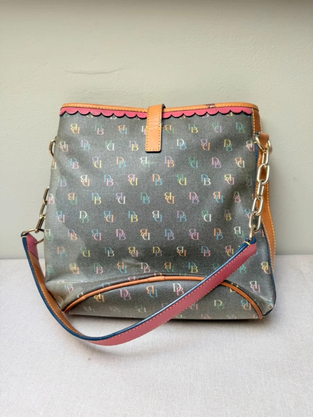 Dooney & Bourke Rainbow Monogram Bag Iconic Y2K 